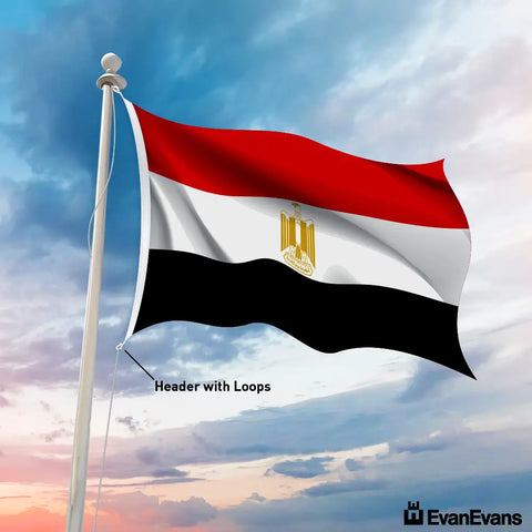 Egypt flag header with loops