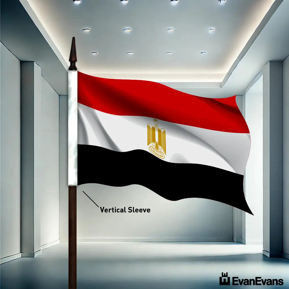 Egypt flag vertical sleeve
