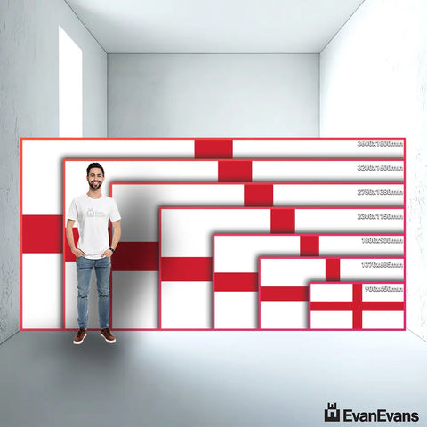 England flag size guide comparison