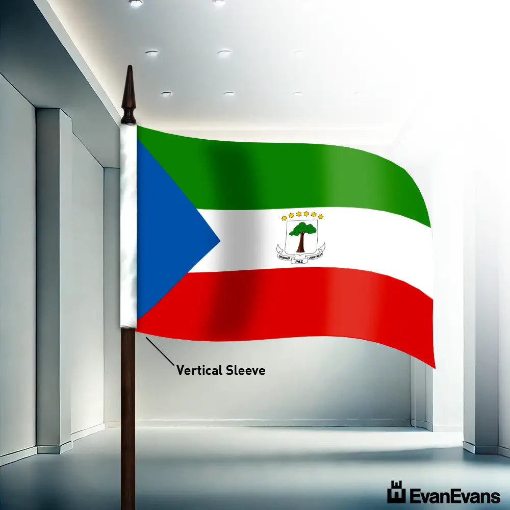 Equatorial Guinea flag vertical sleeve