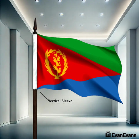 Eritrea flag vertical sleeve
