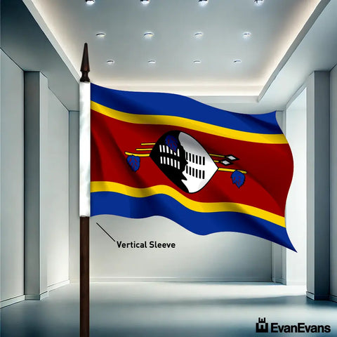 Eswatini flag vertical sleeve