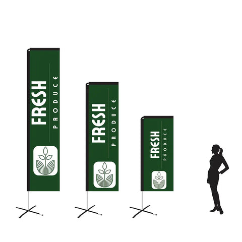 FRESH PRODUCE LEAFY GREEN rectangle flag