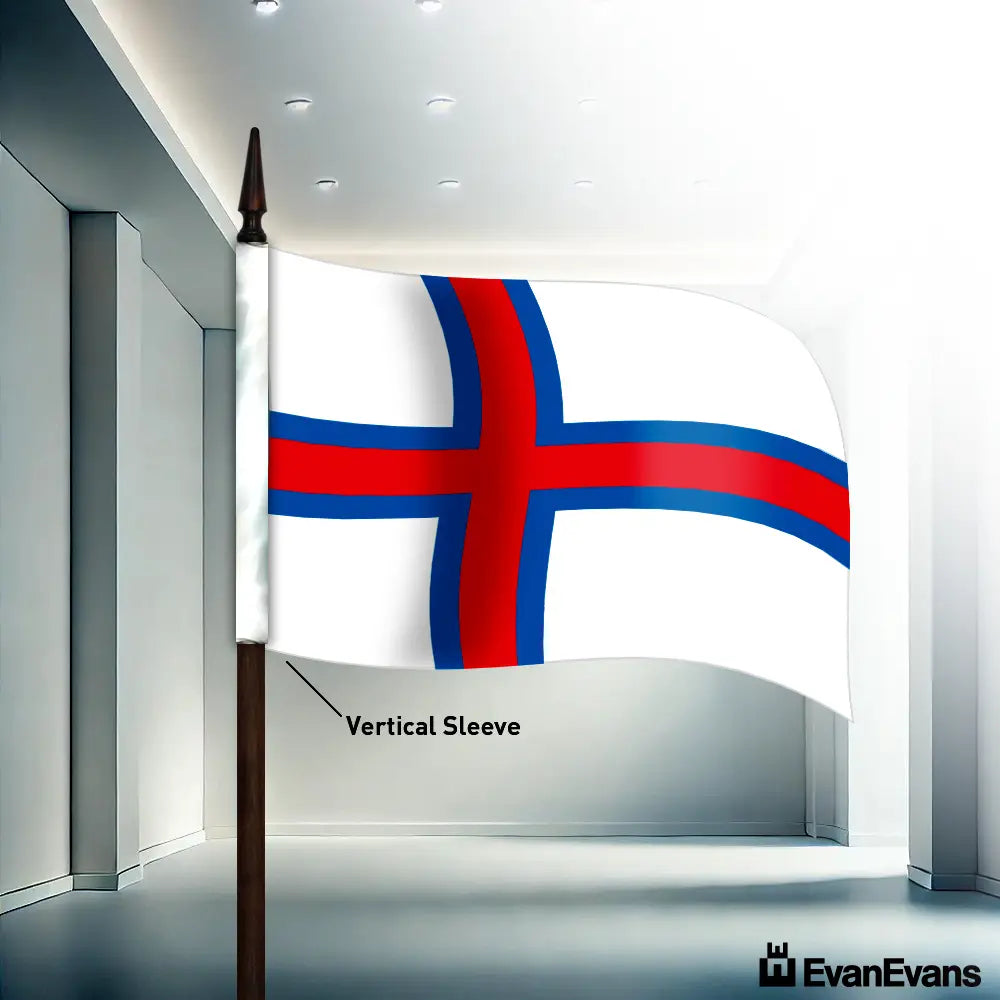 Faroe Islands flag vertical sleeve