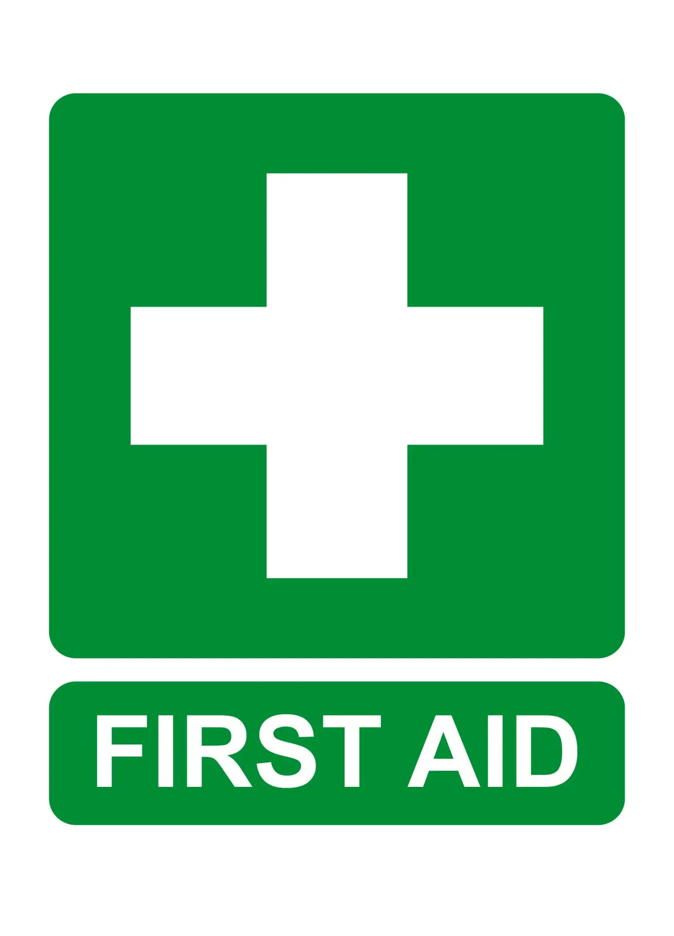 First Aid Construction Sign