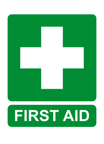 First Aid Construction Sign