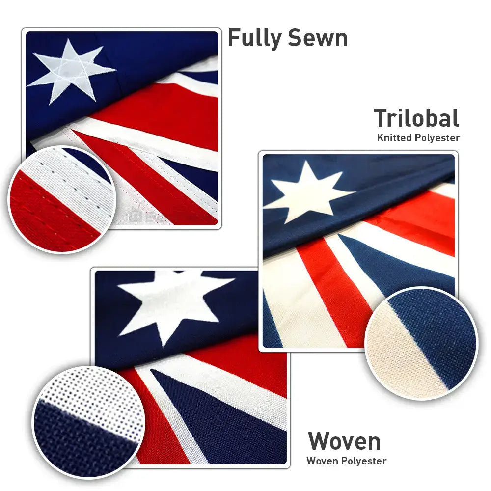 Flag material option, Fully Sewn, Trilobal, Woven Polyester
