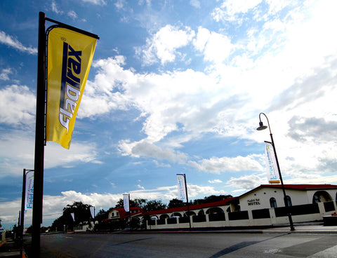 Yellow Flagtrax Outdoor Banner