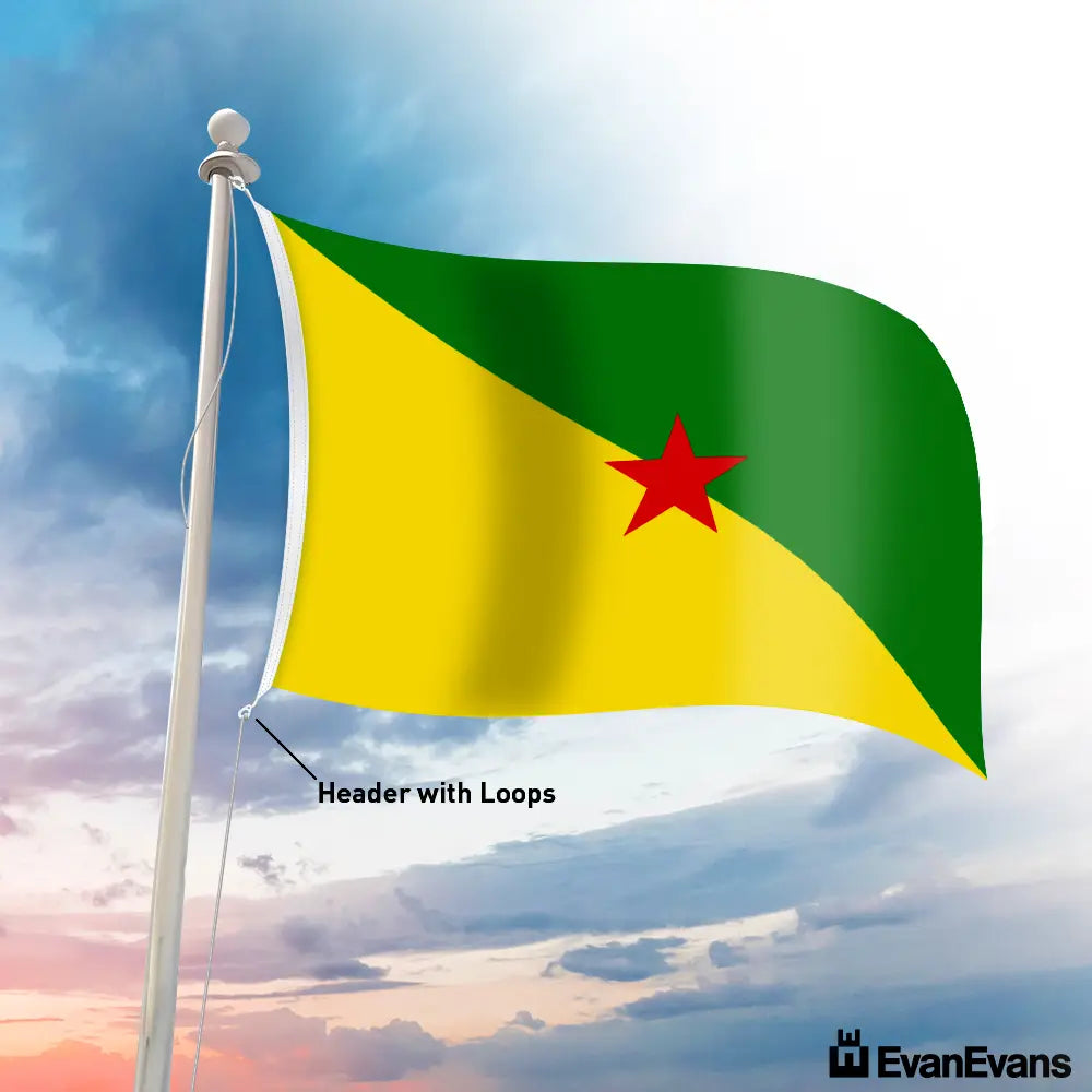 French Guiana flag header with loops
