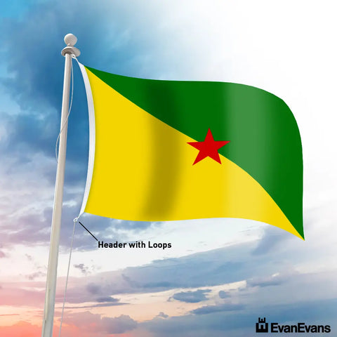 French Guiana flag header with loops