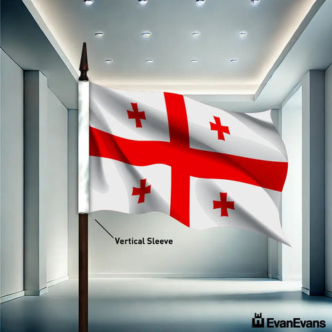 Georgia flag vertical sleeve