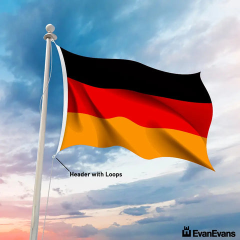 Germany flag header with loops