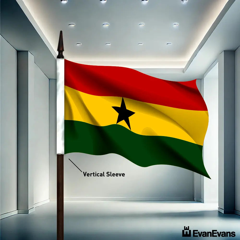 Ghana flag vertical sleeve