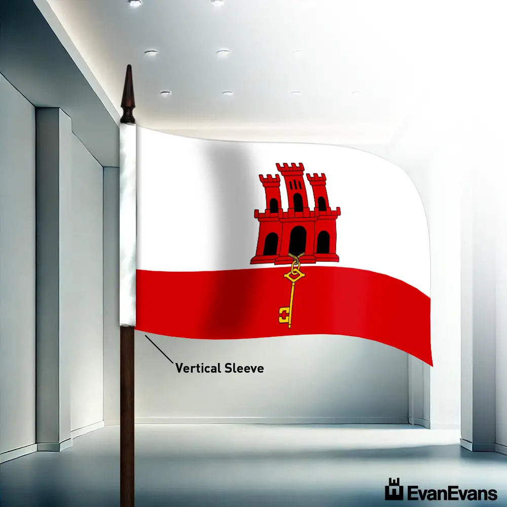 Gibraltar flag vertical sleeve