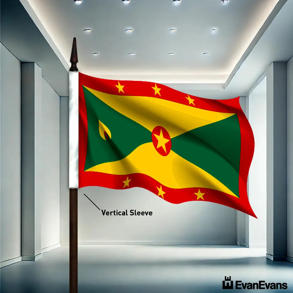 Grenada flag vertical sleeve