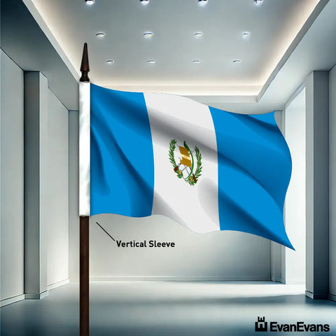 Guatemala flag vertical sleeve