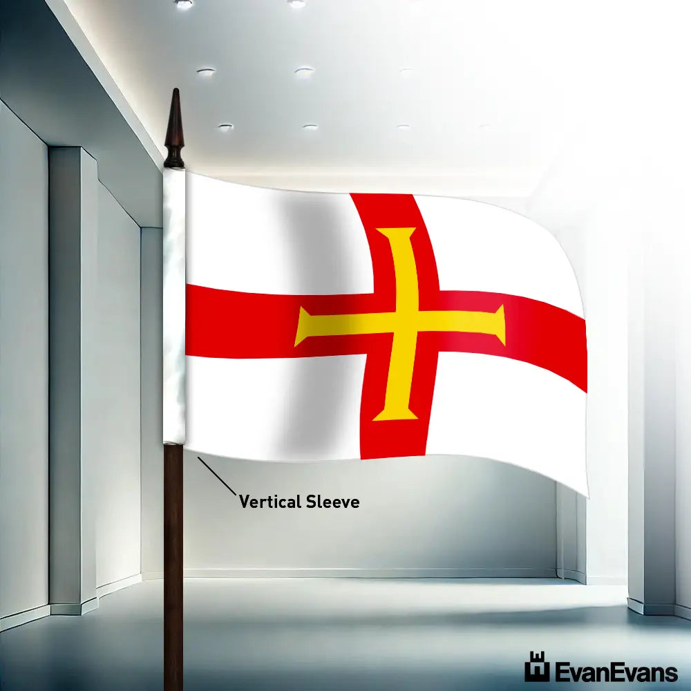 Guernsey flag vertical sleeve