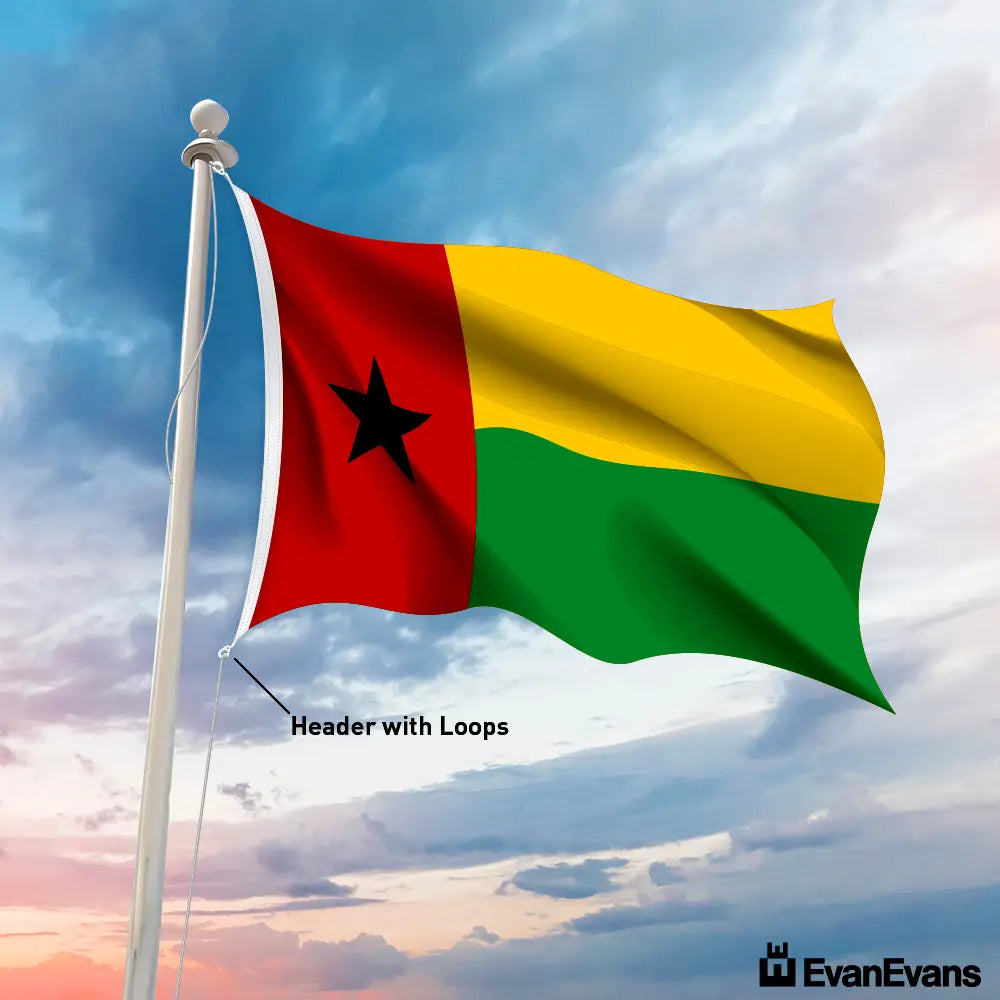 Guinea Bissau flag header with loops