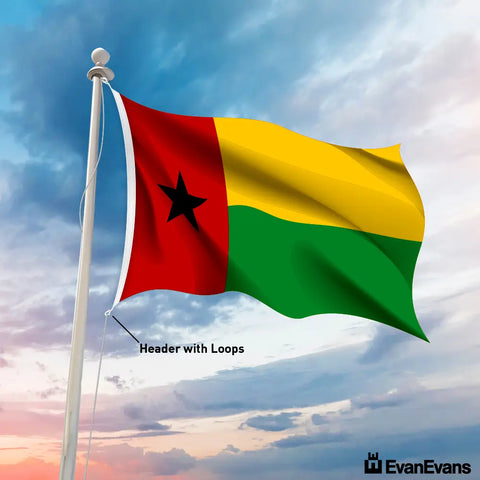 Guinea Bissau flag header with loops