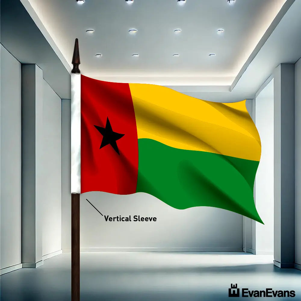 Guinea Bissau flag vertical sleeve