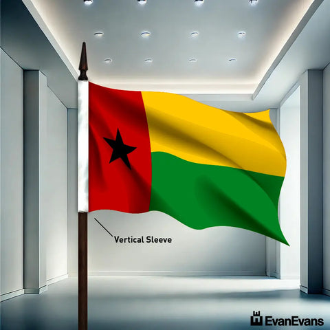 Guinea Bissau flag vertical sleeve