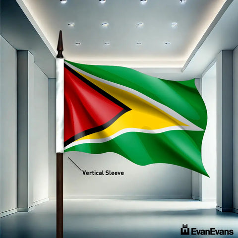 Guyana flag vertical sleeve