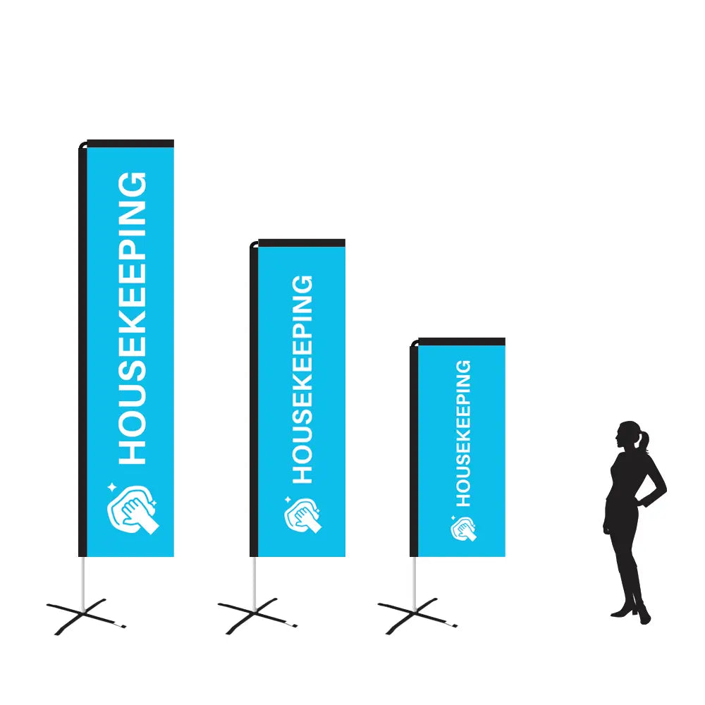 HOUSEKEEPING BLUE Rectangle Flag