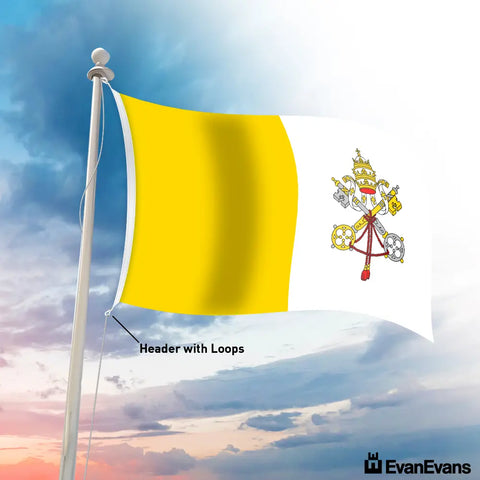 Holy See flag header with loops