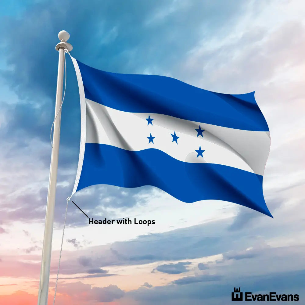 Honduras flag header with loops
