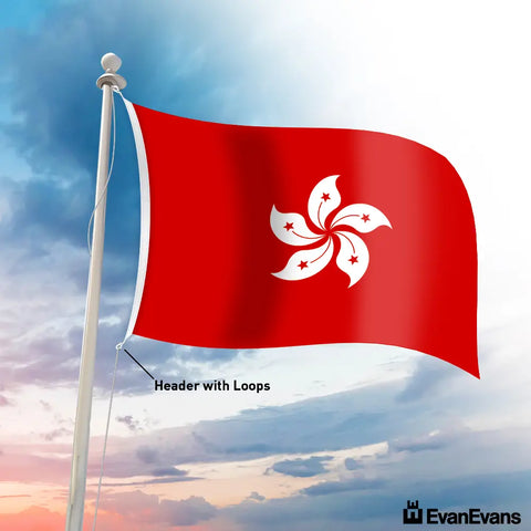 Hong Kong flag header with loops
