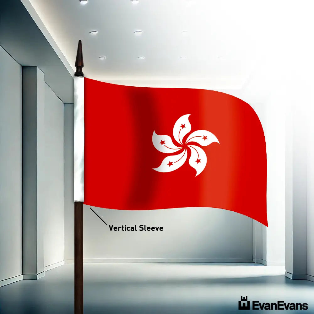 Hong Kong flag vertical sleeve