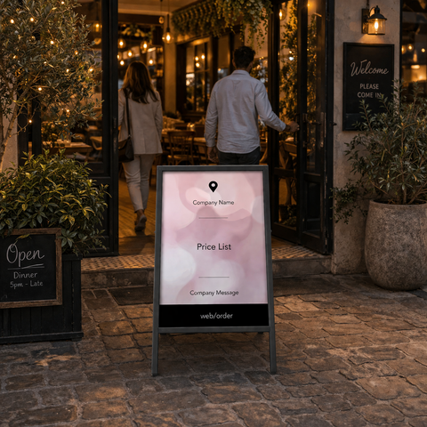 Hospitality A-Frame Sign - Menu Board