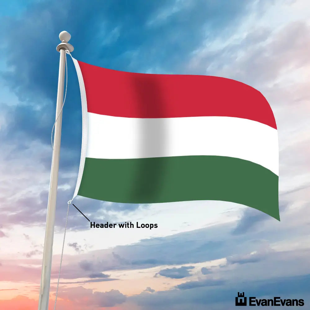 Hungary flag header with loops