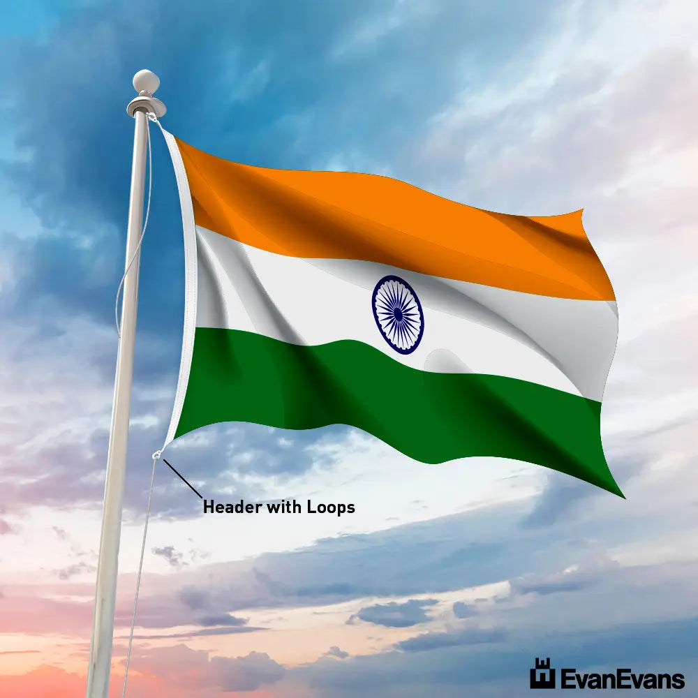 India flag header with loops