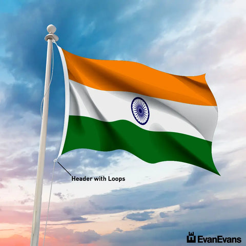India flag header with loops