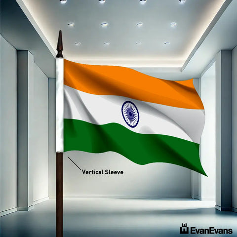 India flag vertical sleeve
