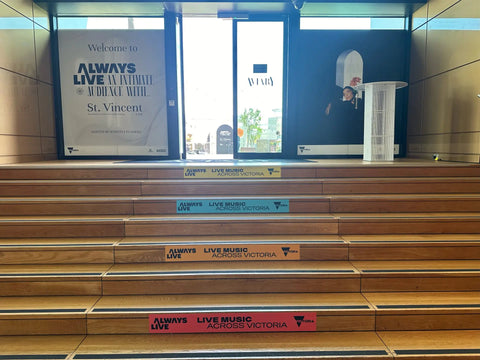 Indoor tough media signage by Evan Evans, highlighting the event space for ALWAYS LIVE 2024.