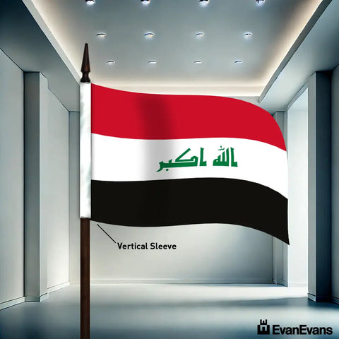 Iraq flag vertical sleeve