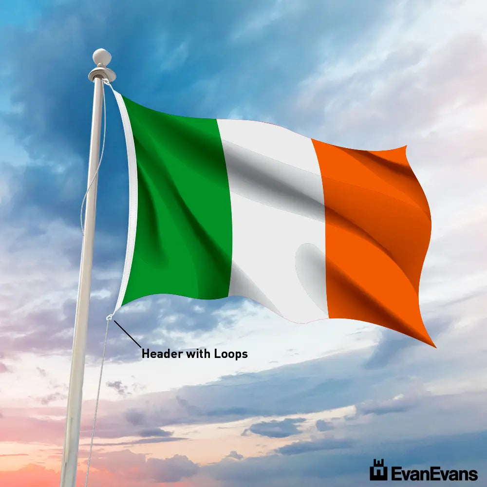 Ireland flag header with loops