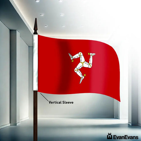 Isle of Man flag vertical sleeve