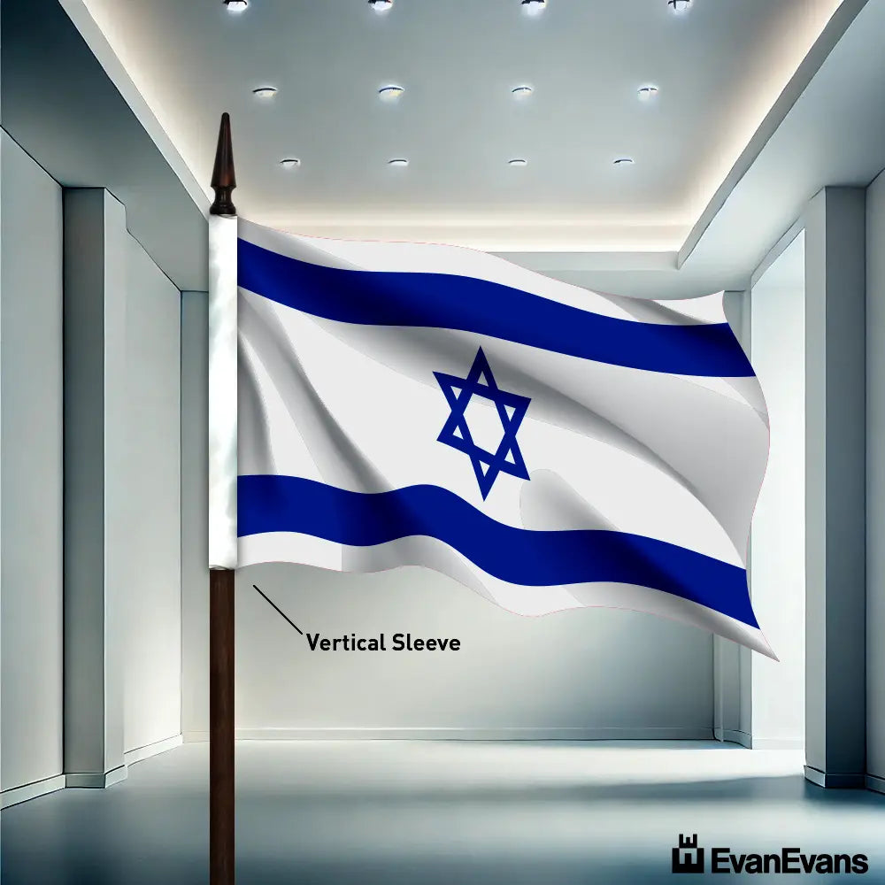 Israel flag vertical sleeve