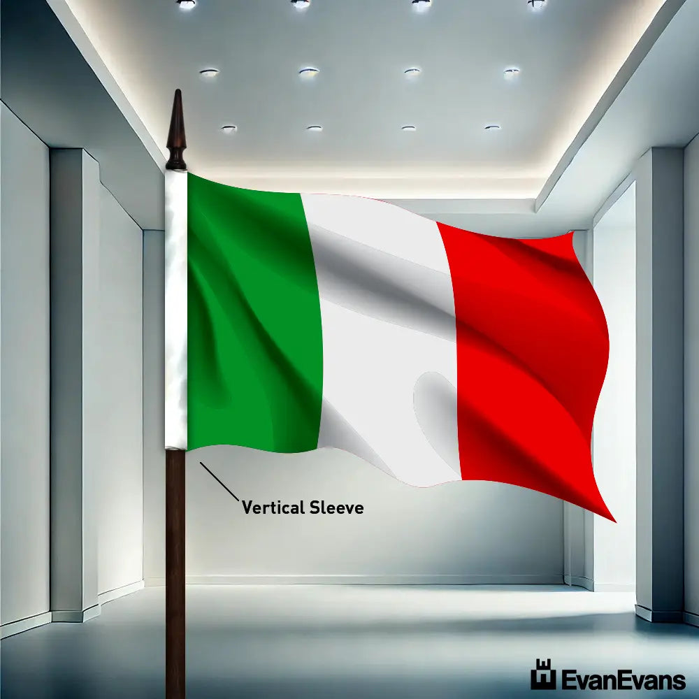 Italy flag vertical sleeve