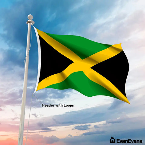 Jamaica flag header with loops