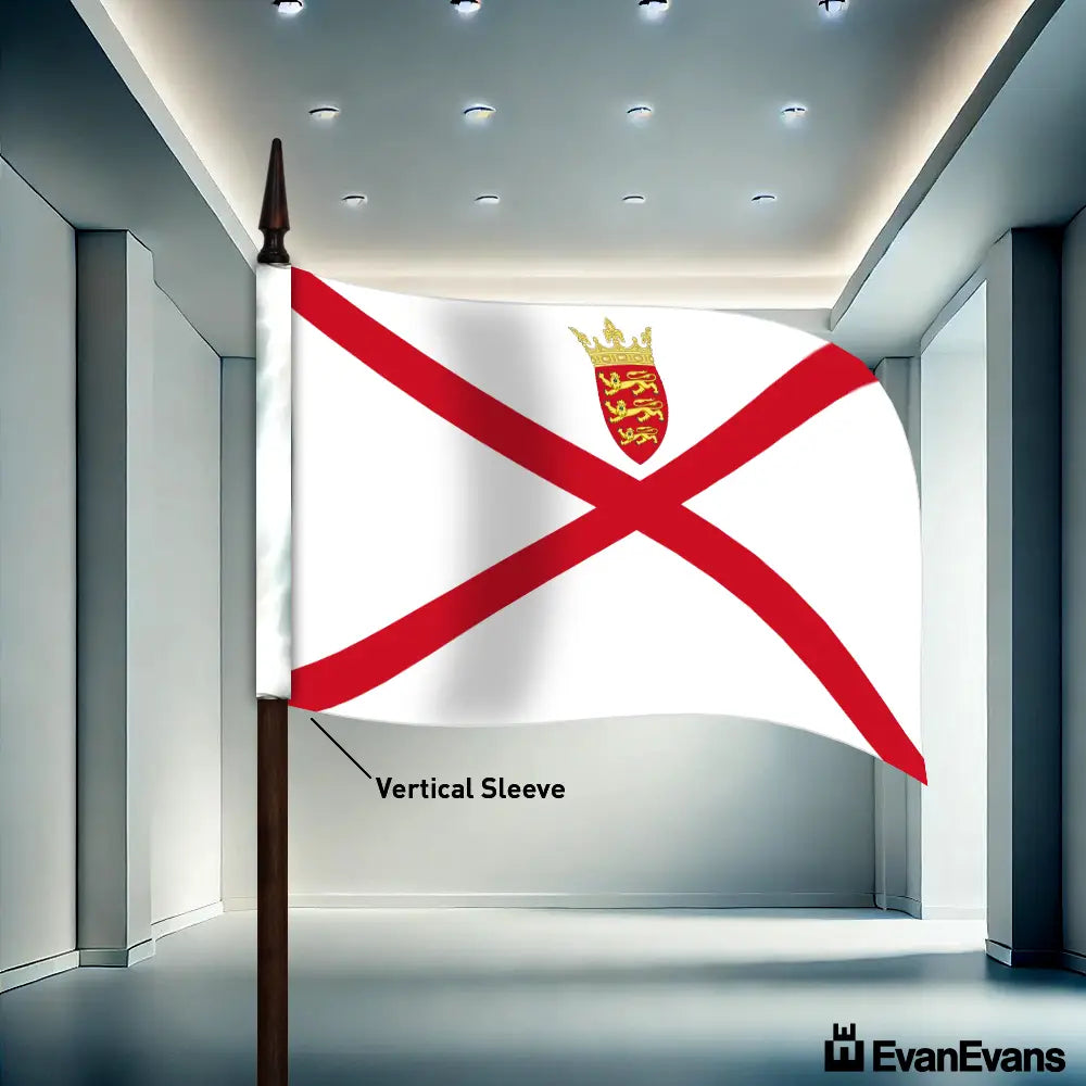 Jersey flag vertical sleeve