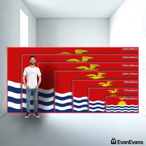 Kiribati flag size guide comparison