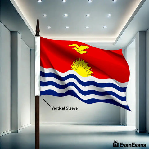 Kiribati flag vertical sleeve