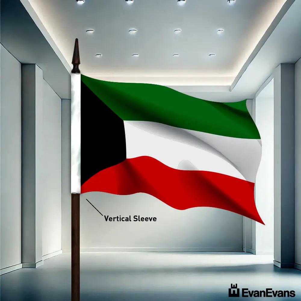 Kuwait flag vertical sleeve