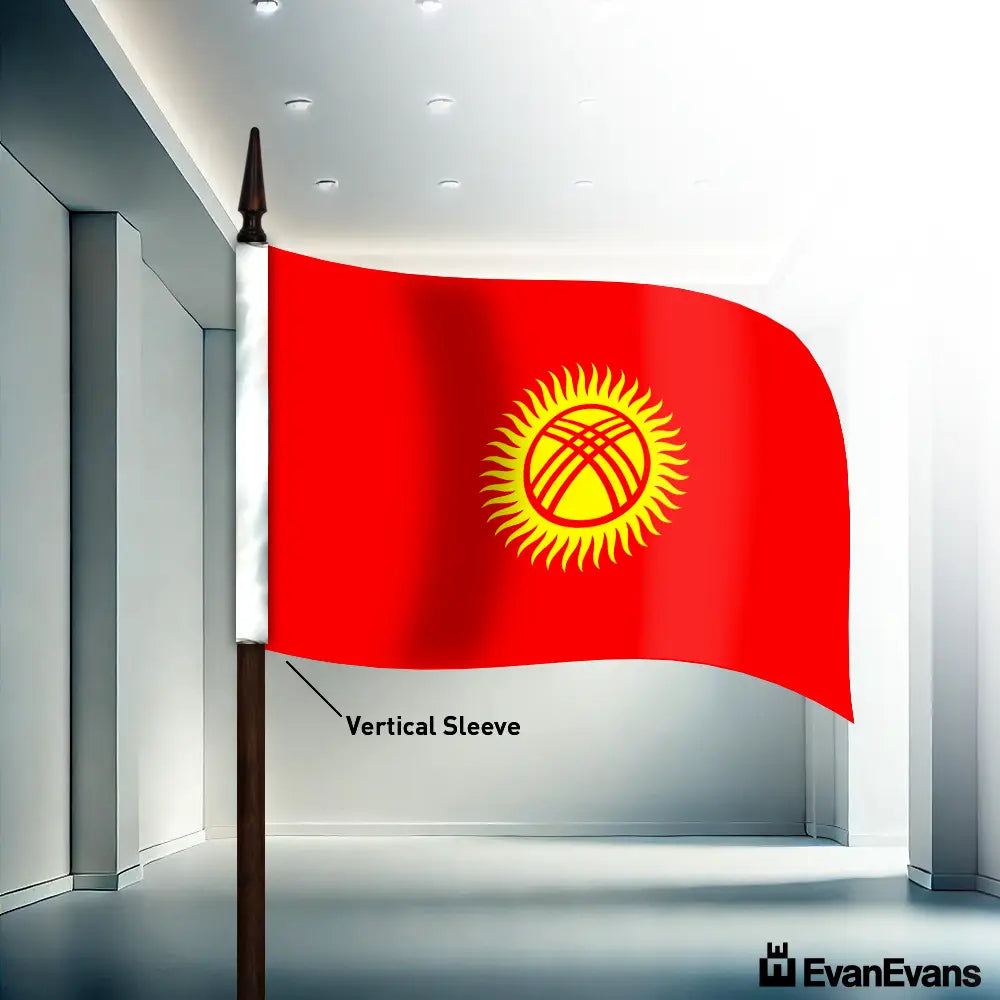 Kyrgyzstan flag vertical sleeve
