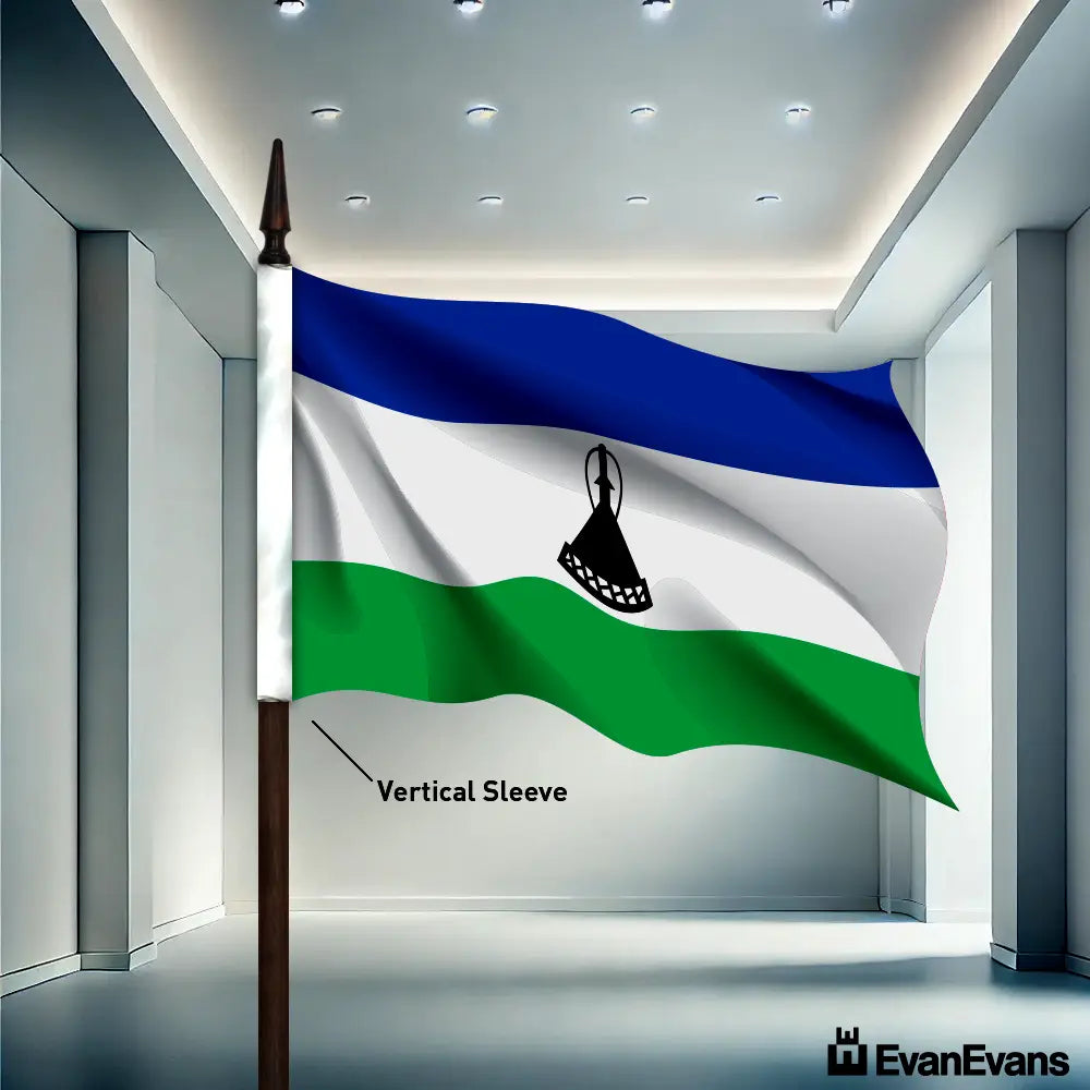Lesotho flag vertical sleeve