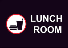 Lunch Room Construction Sign